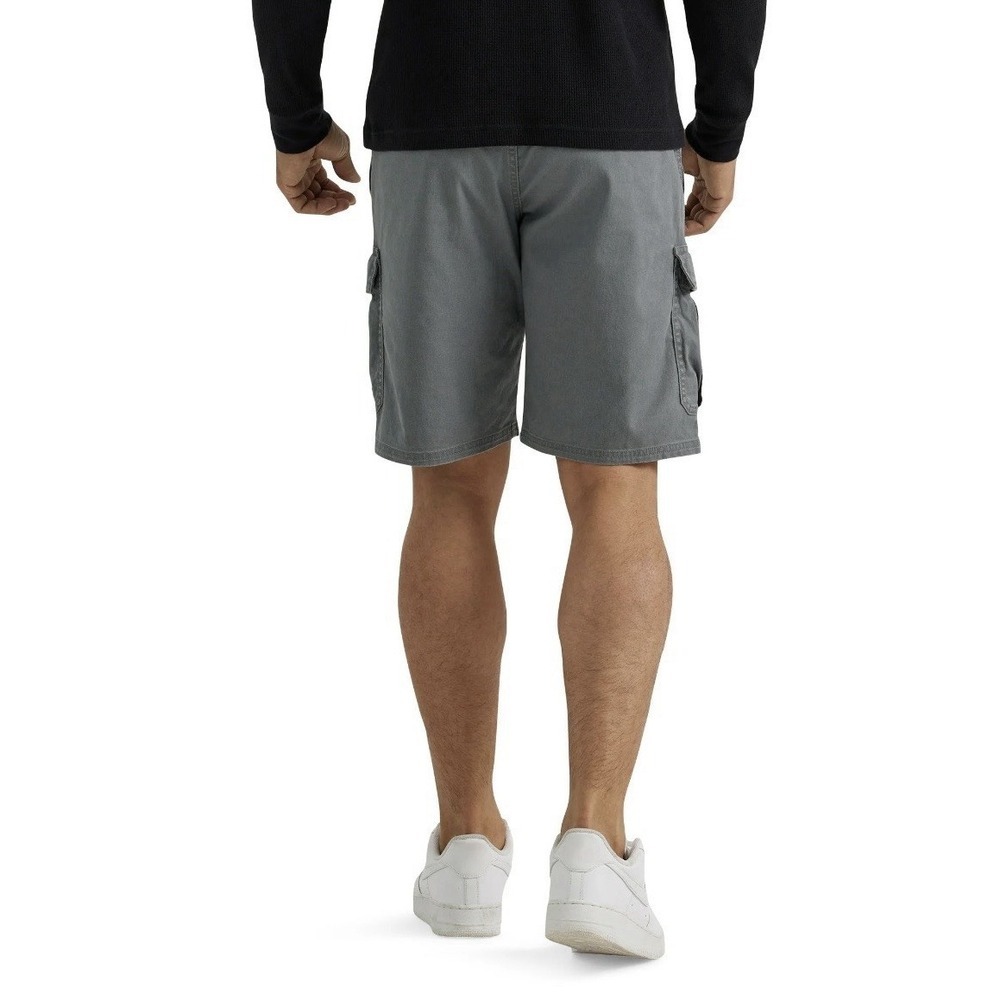 Wrangler Cargo Shorts Mens 44 Relaxed Fit Cotton Gray Outdoors Trail Casual NEW - Picture 2 of 16